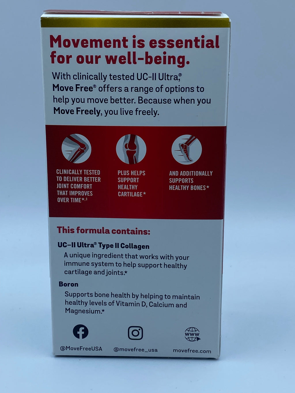 益節速效關節 加強版 75粒 MOVE FREE ULTRA 3X ACTION 75'S