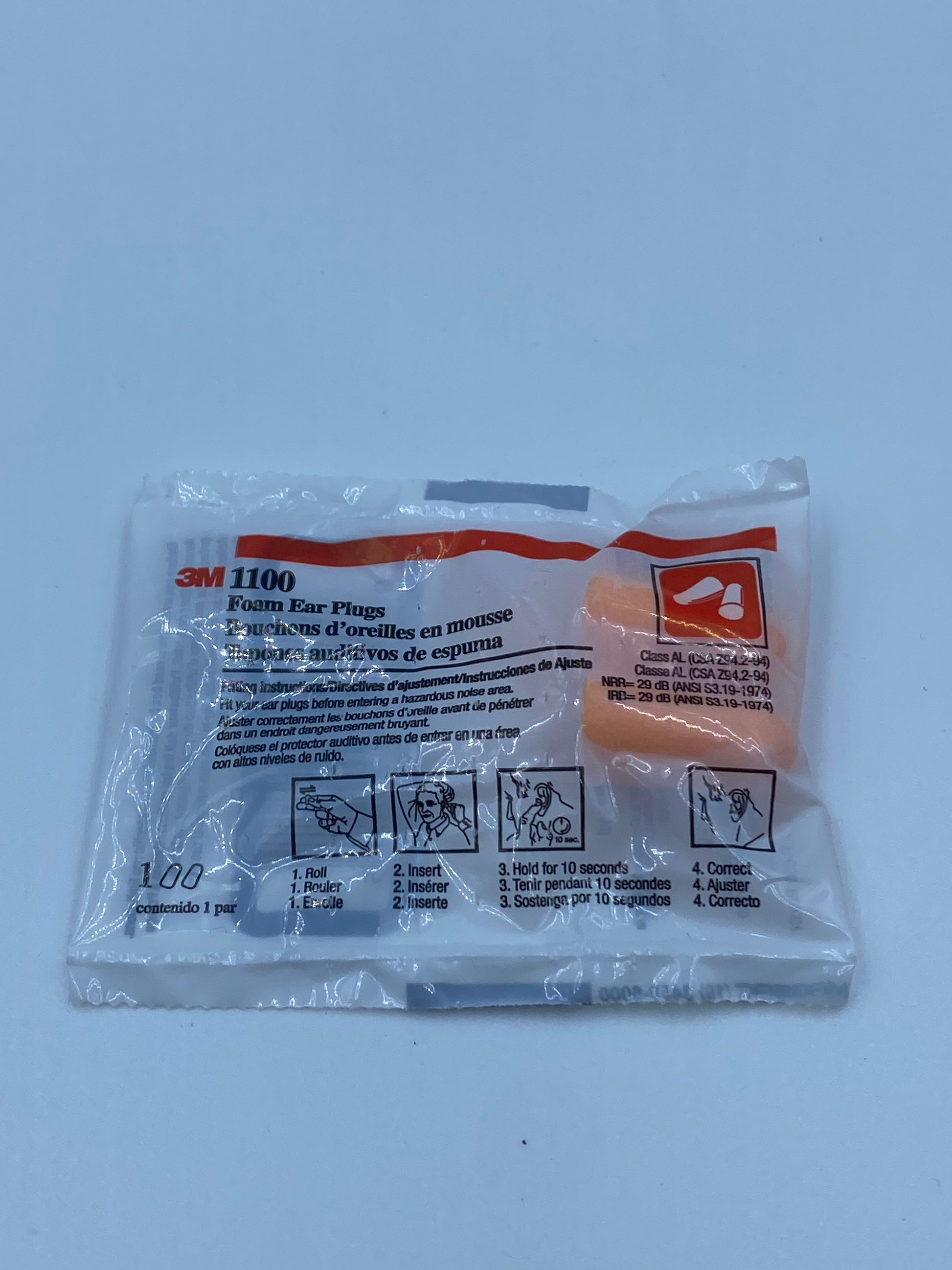 3M Disposable Earplugs (1 Pair)