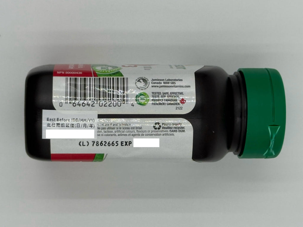 JAMIESON增美神-維他命D3 1000IU 100粒 D3 1000IU 25MG 100'S