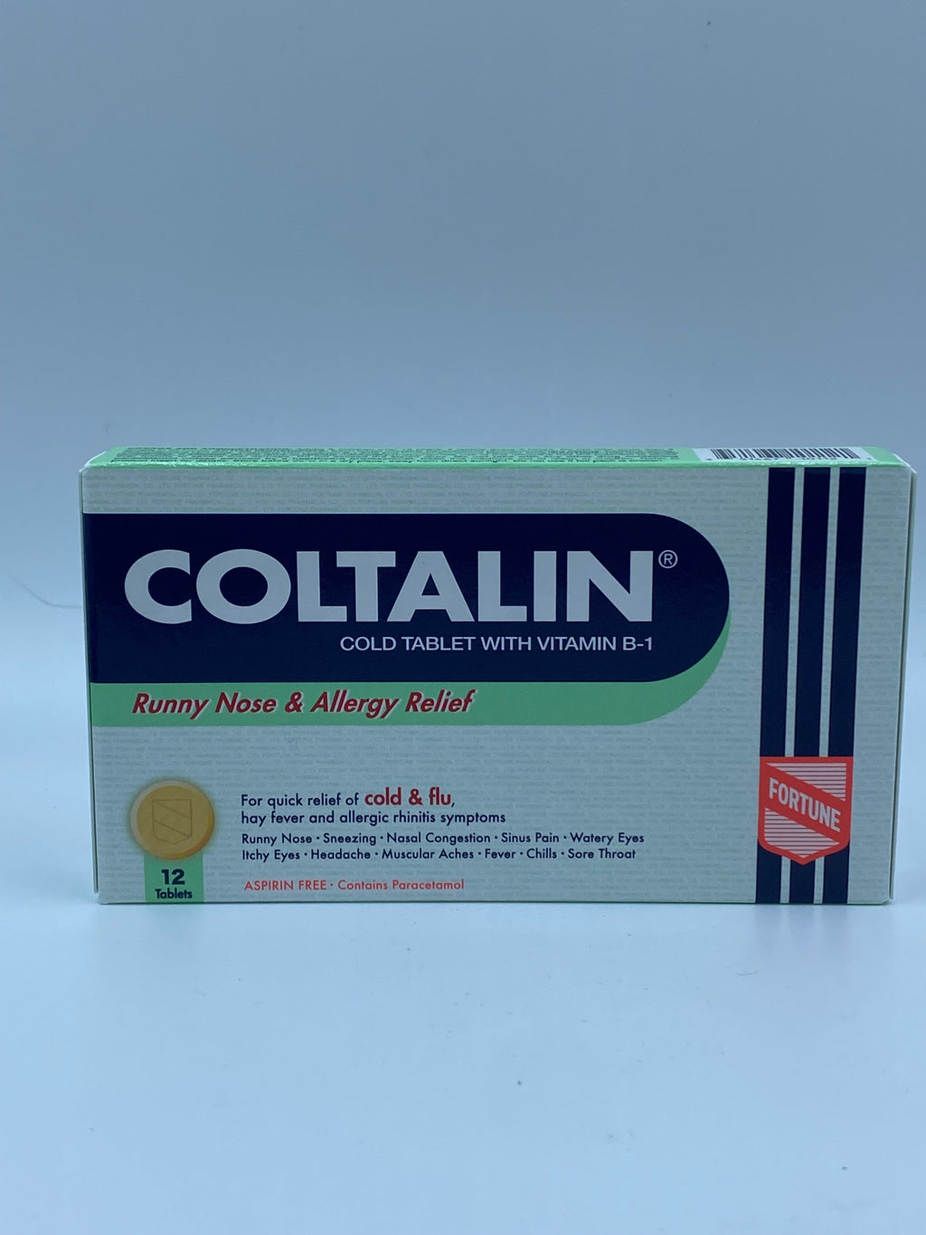 幸福傷風素 (12粒) FORTUNE COLTALIN COLD&FLU/ALLERGY FORMULA(12'S)