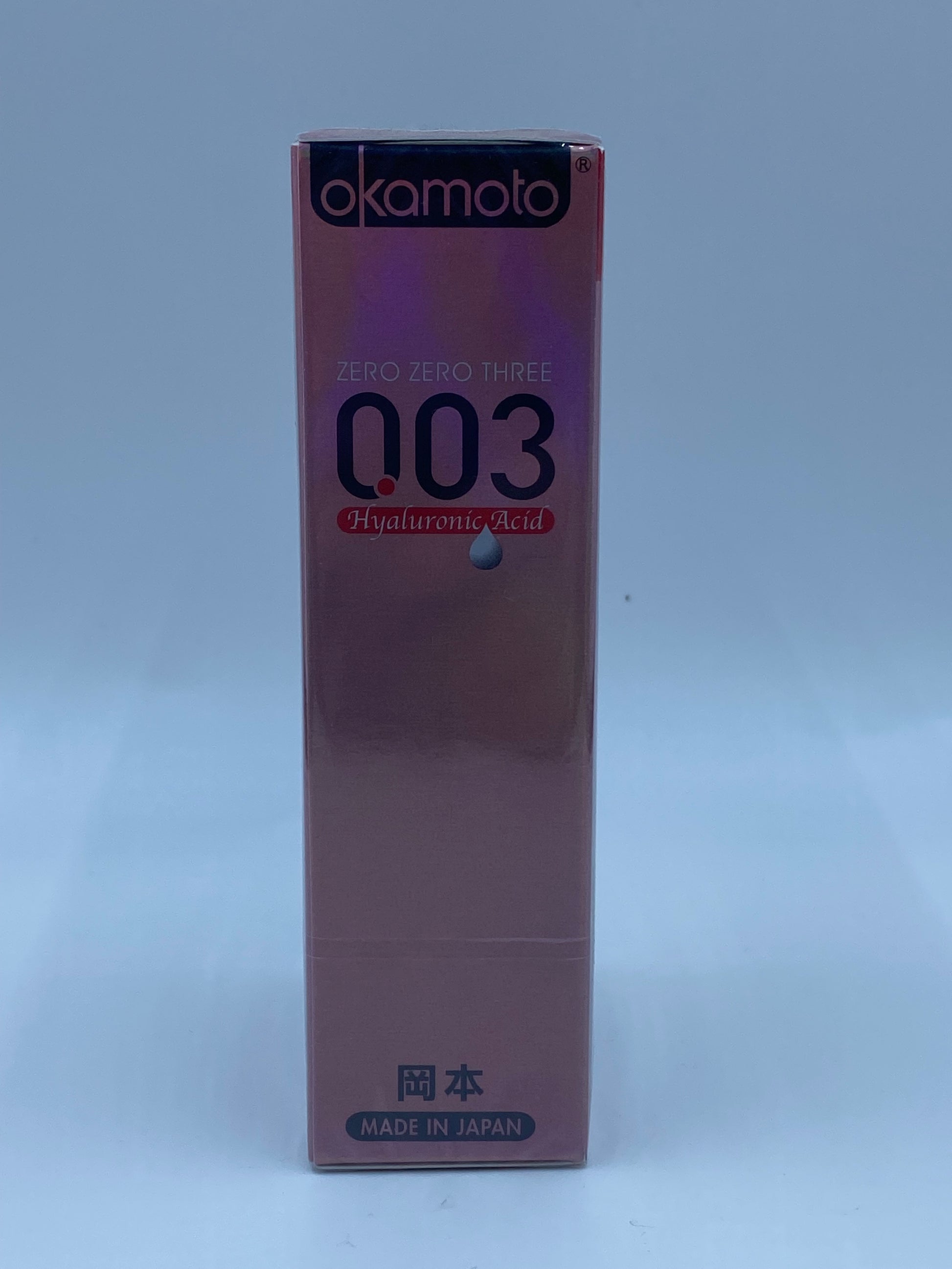 岡本 0.03 透明質酸超薄安全套10片(粉紅色) OKAMOTO 0.03 HYALURONIC ACID 10'S