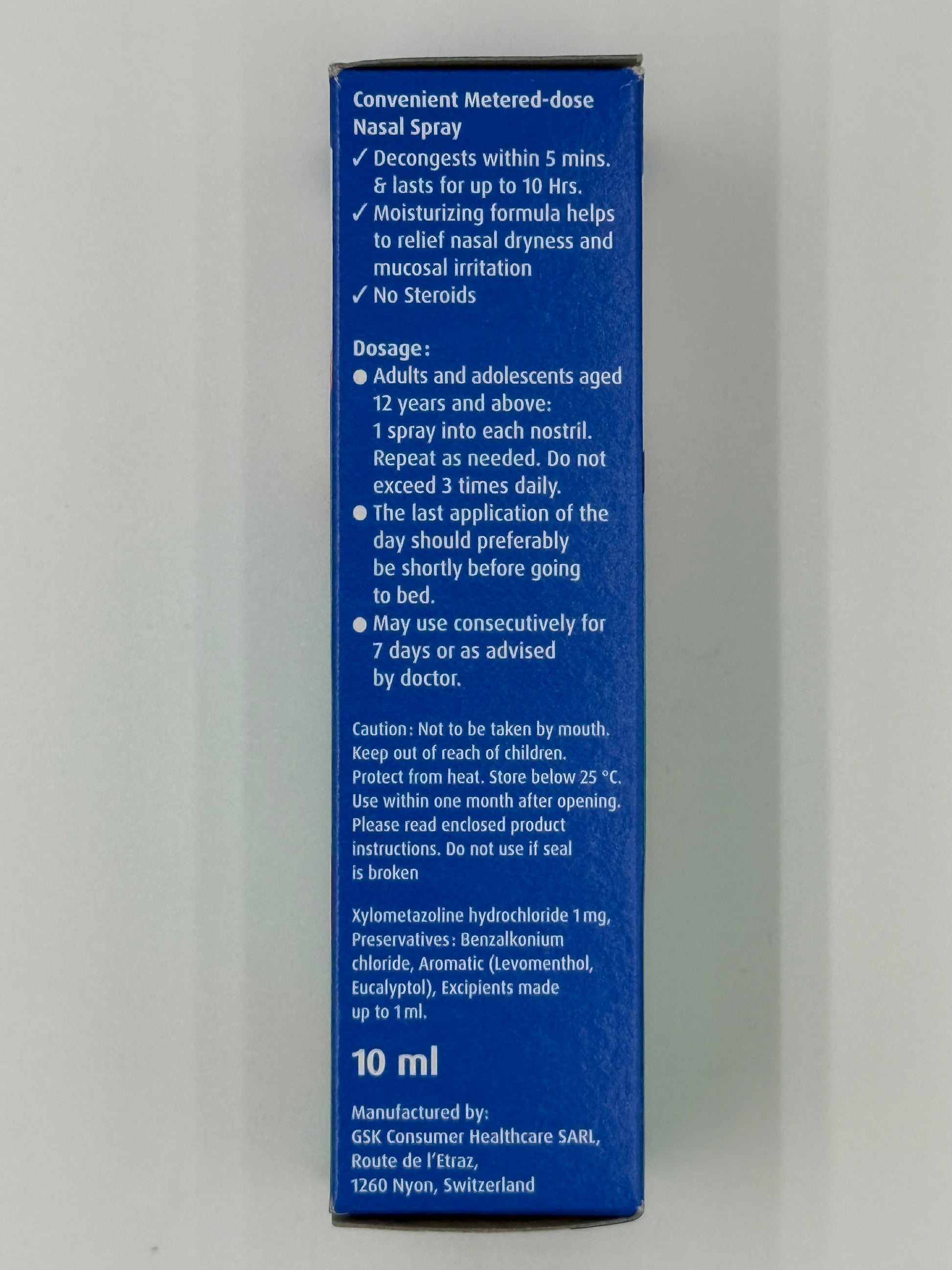 安鼻靈通鼻塞噴劑薄荷配方0.1% 10ML OTRIVIN MENTHOL NASAL SPRAY 0.1% 10ML