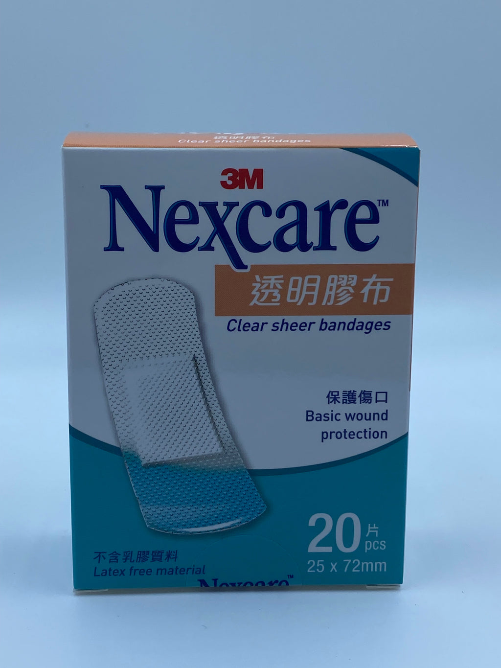 3M NEXCARE 透明膠布 CLEAR SHEER BANDAGES 20'S