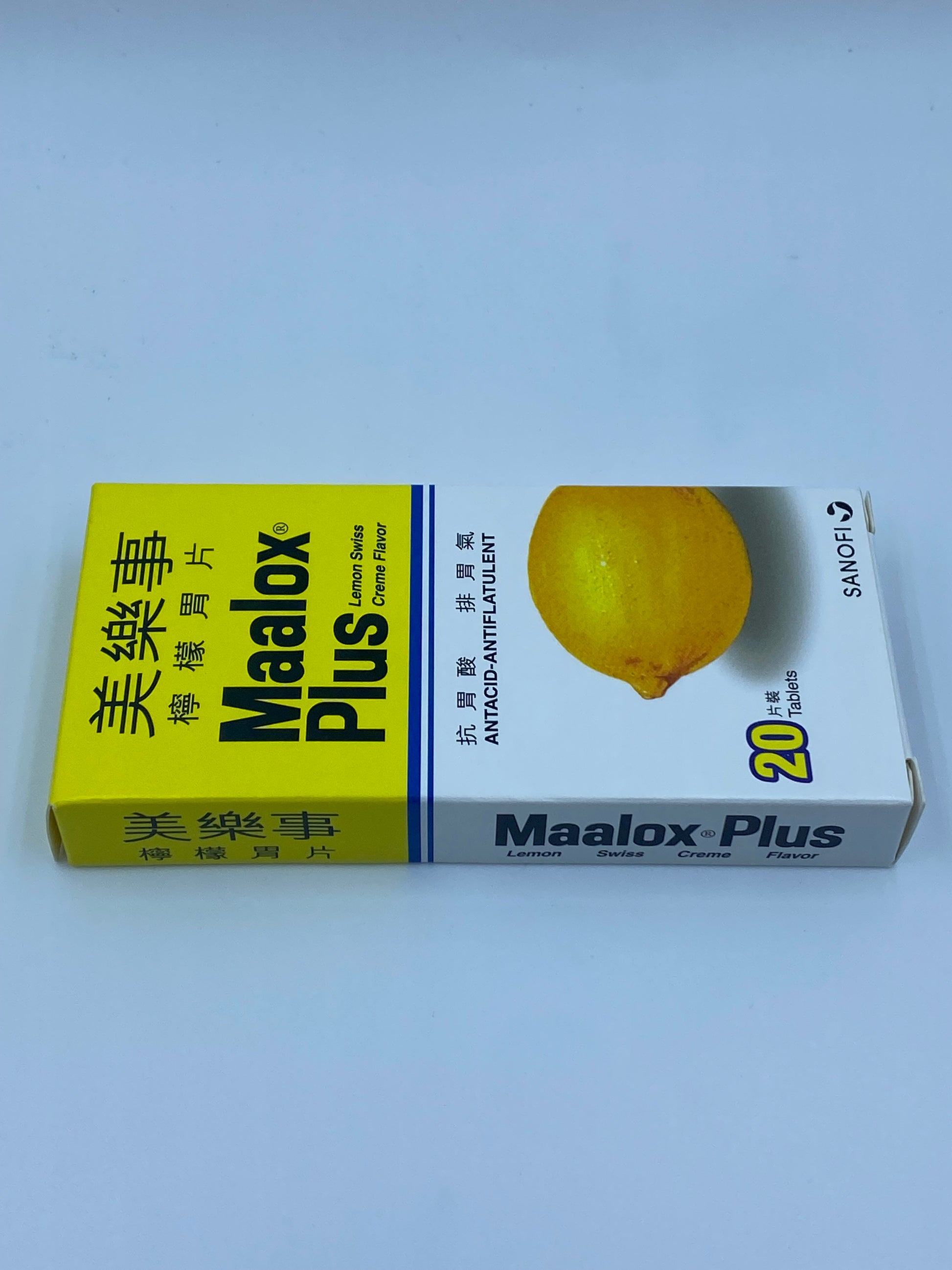 Maalox (美樂事)檸檬味胃片20片裝 Maalox Lemon Flavor Tablets (20 Tablets)