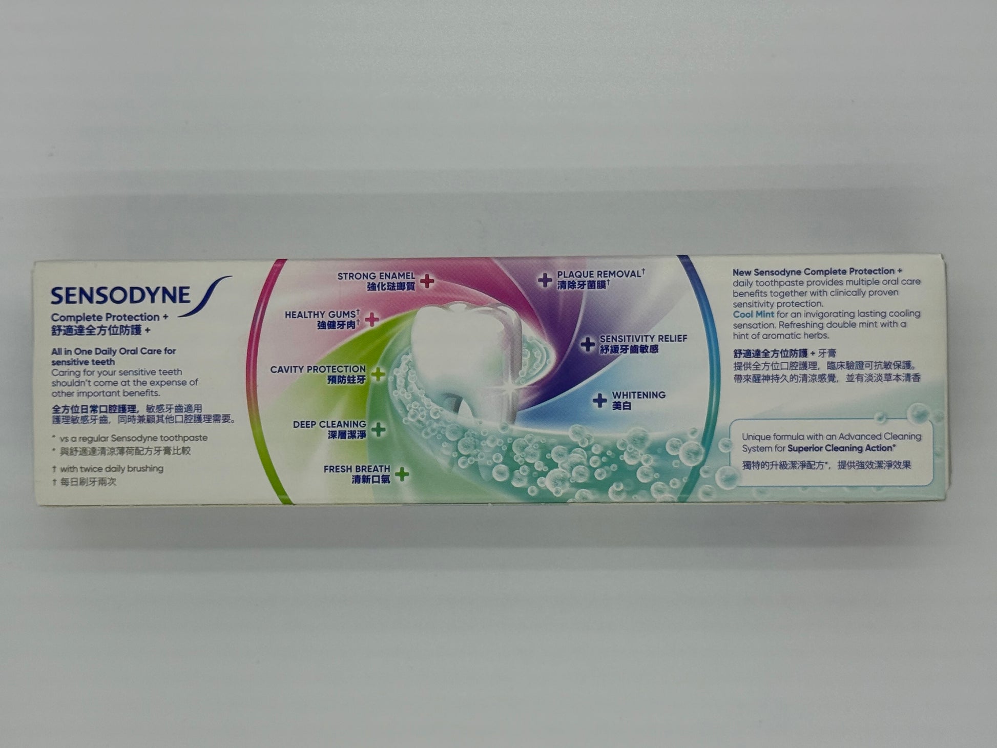 舒適達全方位防護 + 牙膏原味配方 100克 Sensodyne Complete Protection+