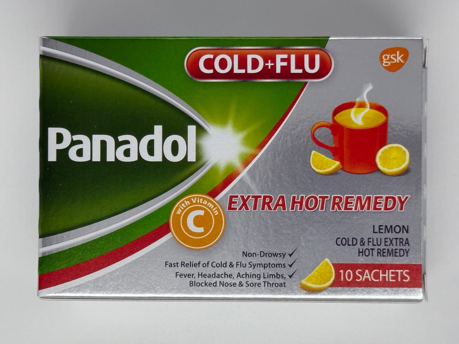 必理痛 傷風感冒特強熱飲 (檸檬味)10包 PANADOL COLD&FLU EXTRA HOT REMEDY 10'S