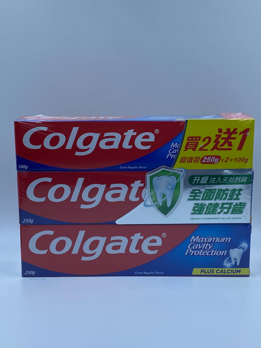 高露潔清新味牙膏 250克 (3支優惠裝) Colgate Fresh Cool Mint Toothpaste 250g (Triple Pack)