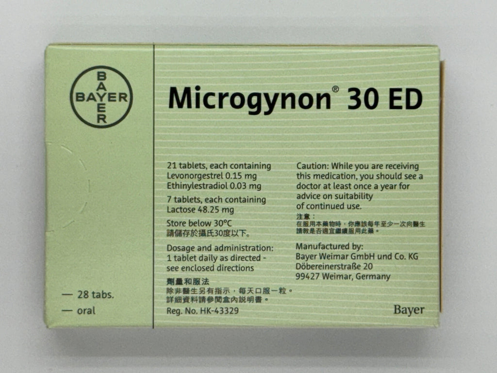 蜜無妊 30 ED (28粒) MICROGYNON 30 ED (28'S)