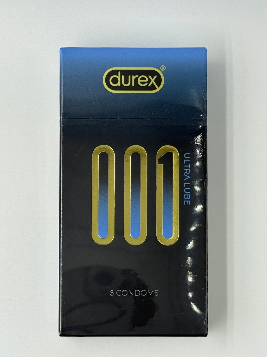 杜蕾斯001倍滑裝安全套 DUREX 001 ULTRA LUBE CONDOM 3'S