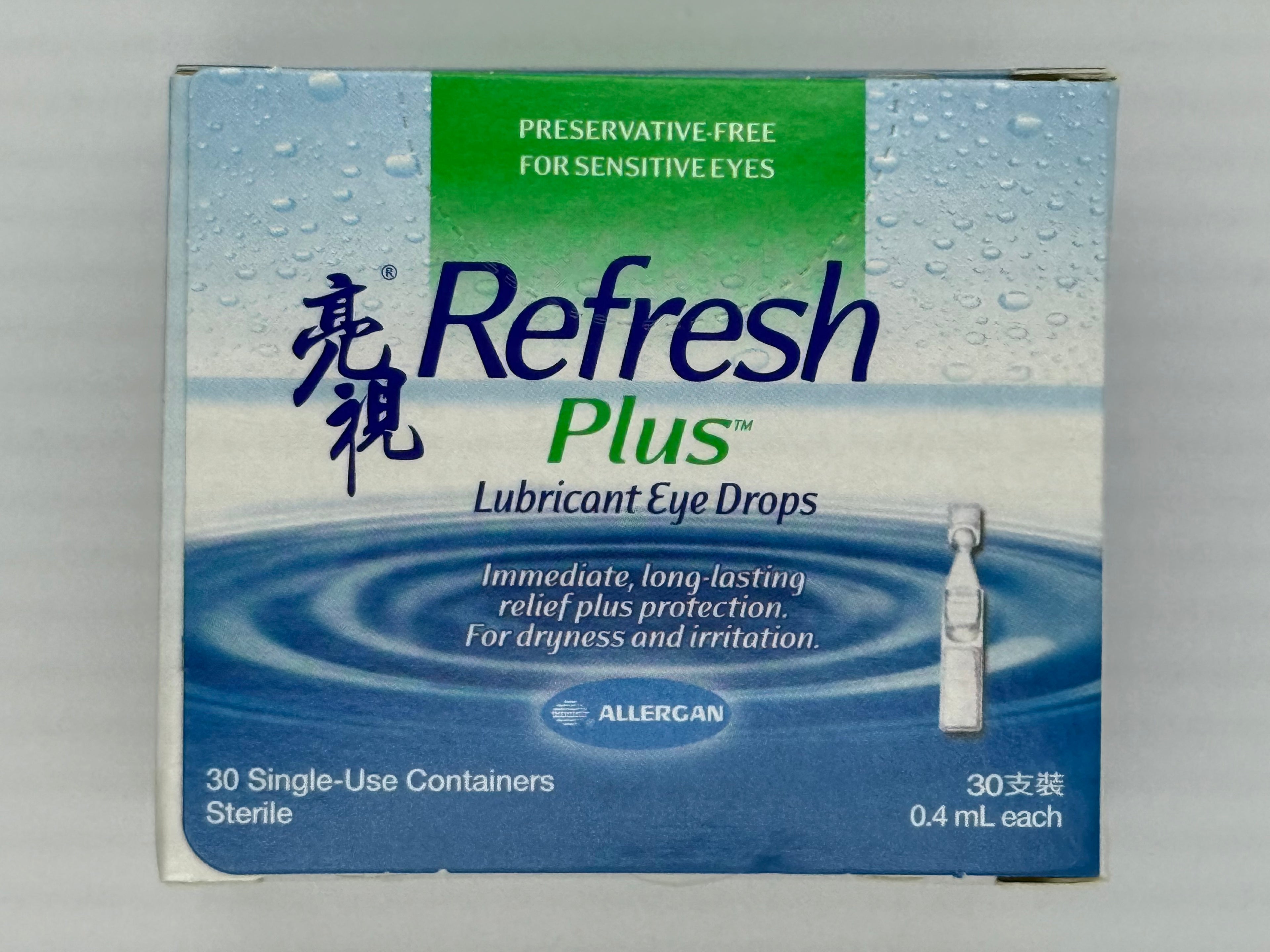 亮视润眼液(30支装) REFRESH PLUS LUBRICANT EYE DROPS (30 DOSE)