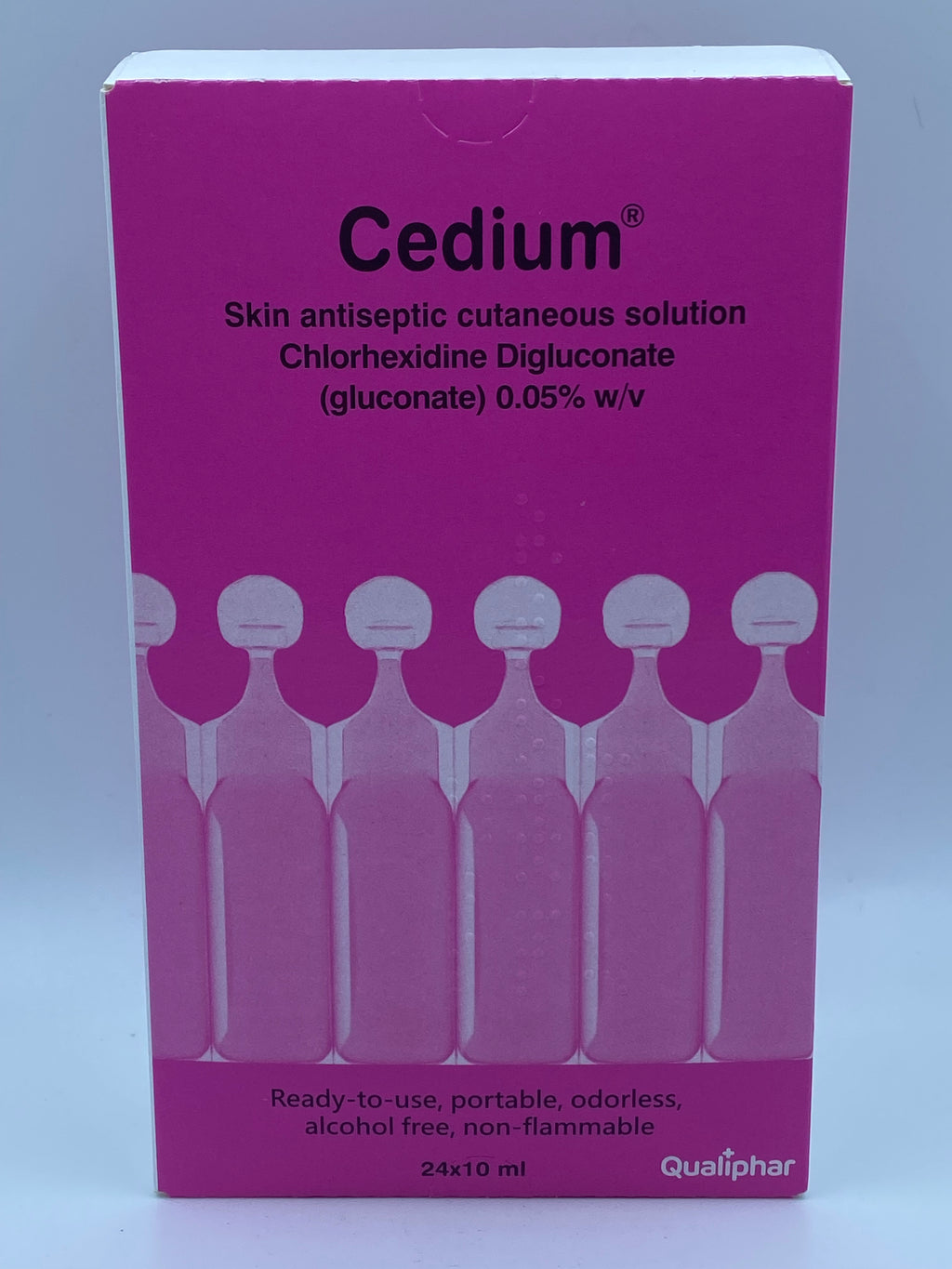 CEDIUM家存 粉紅消毒藥水 (24X10ml) CEDIUM CHLORHEXIDINE 0.05% Skin Disinfectant Solution (8pcs)