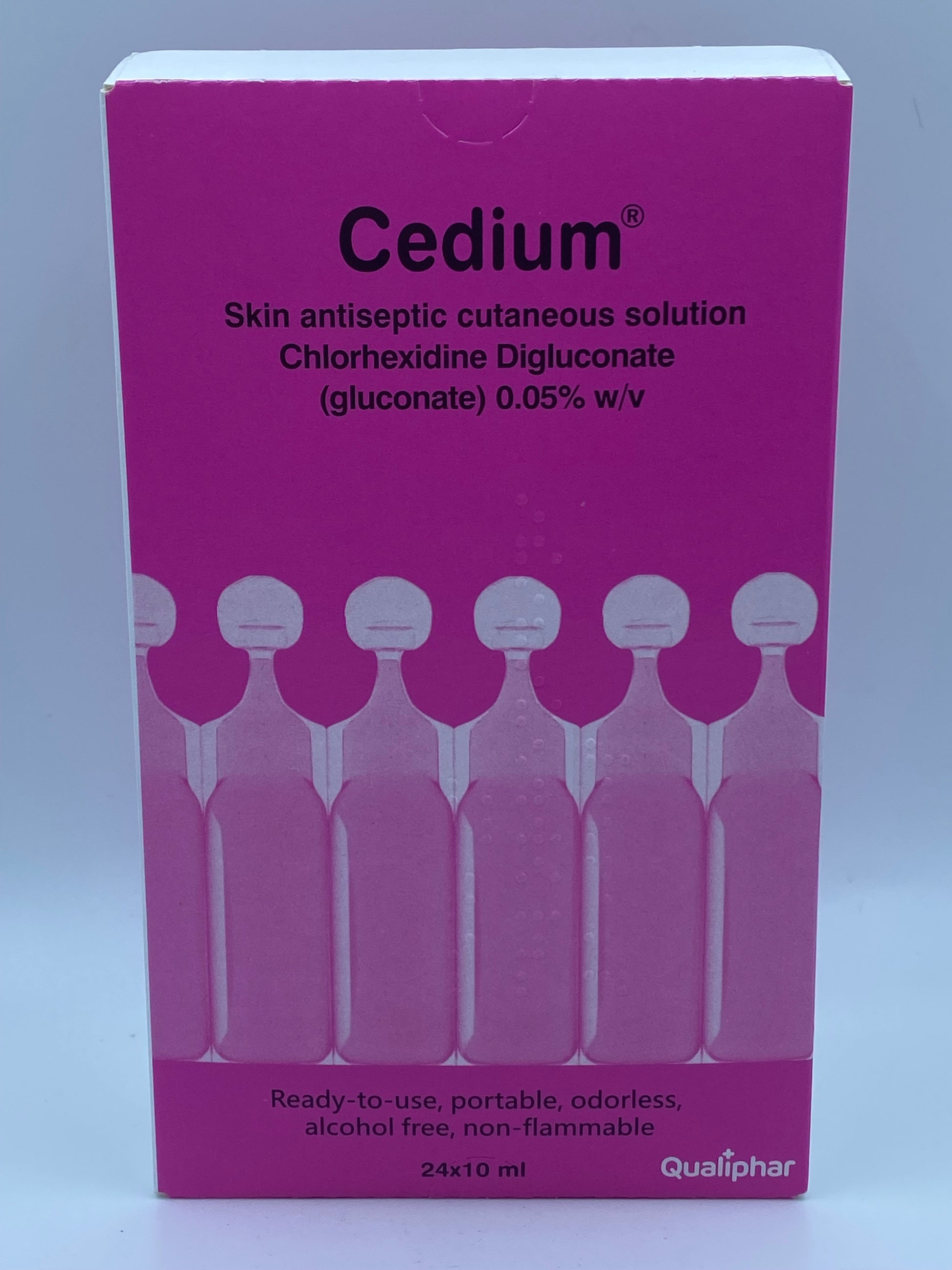 CEDIUM家存 粉紅消毒藥水 (24X10ml) CEDIUM CHLORHEXIDINE 0.05% Skin Disinfectant Solution (8pcs)