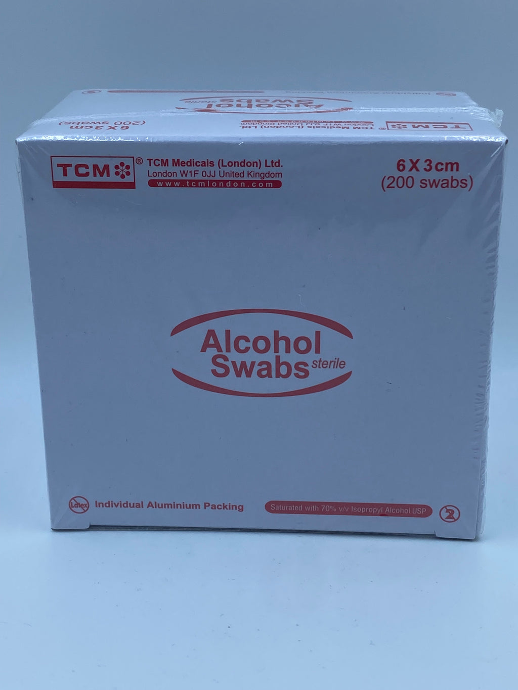 TCM火酒紙（紅盒） 200'S TCM ALCOHOL SWABS 200'S