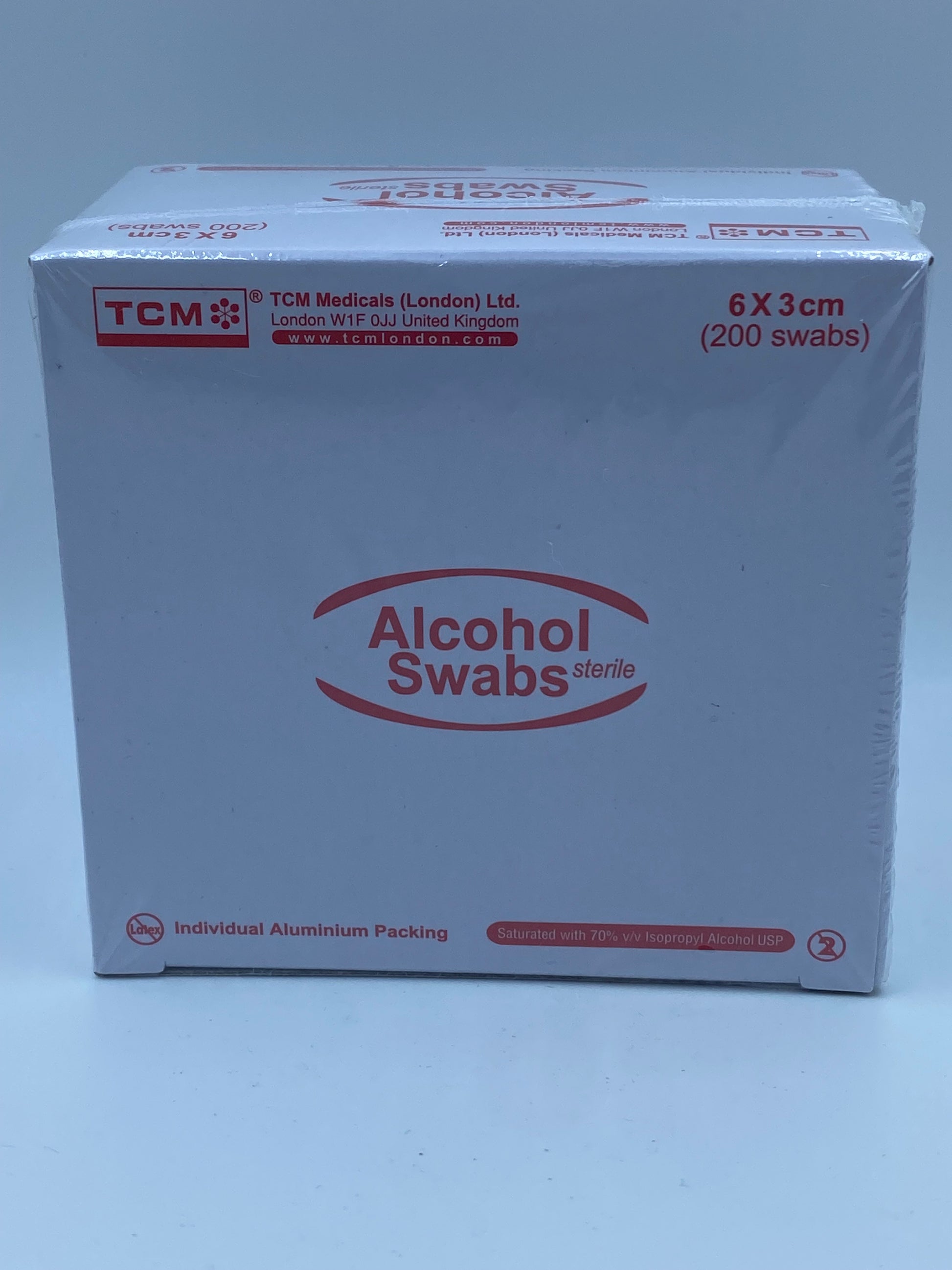 TCM火酒紙（紅盒） 200'S TCM ALCOHOL SWABS 200'S