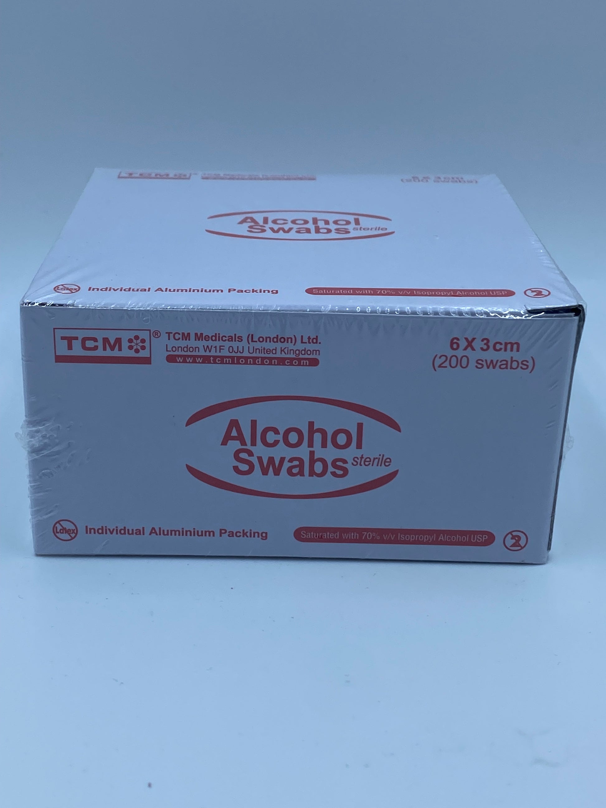 TCM火酒紙（紅盒） 200'S TCM ALCOHOL SWABS 200'S