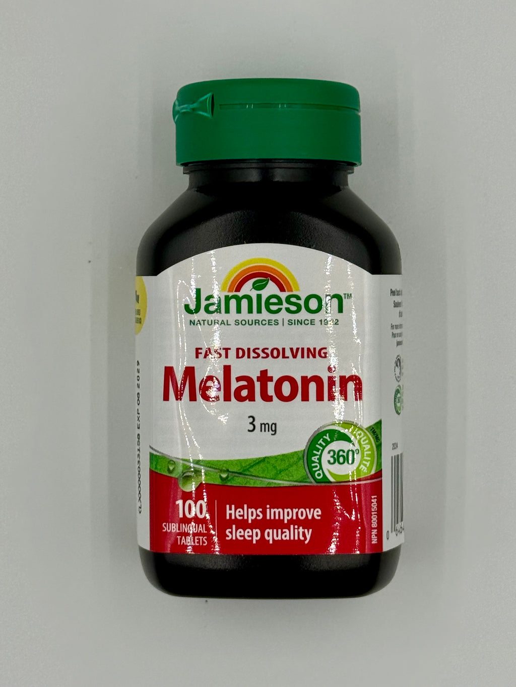 Jamieson 快速溶解褪黑激素 3mg (100粒裝)