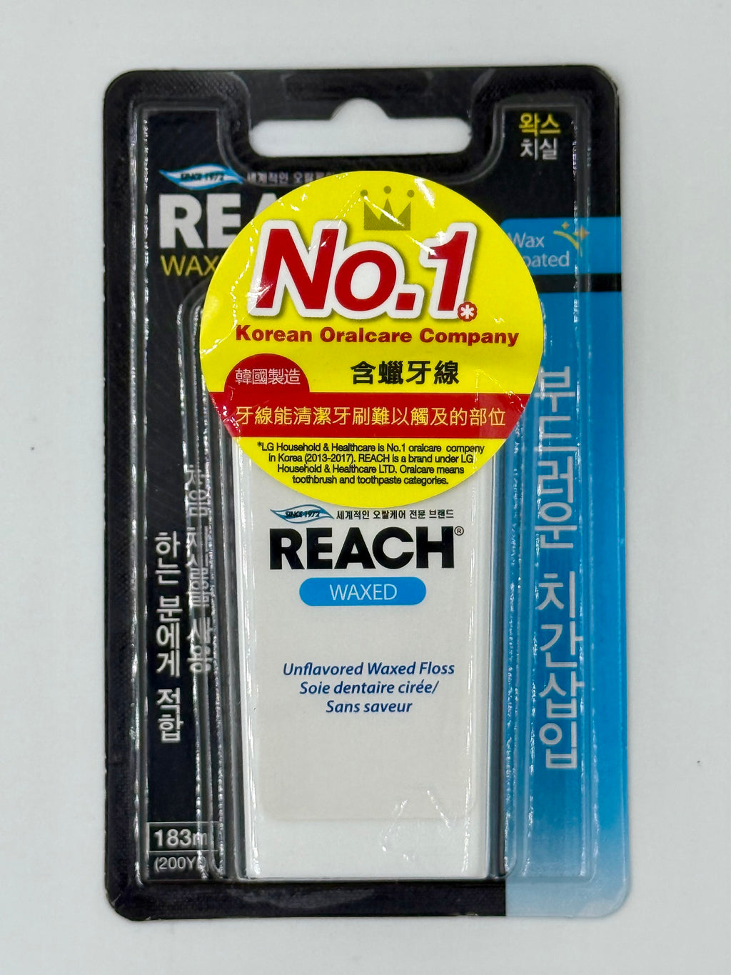 Reach 含蠟牙線 (183m)