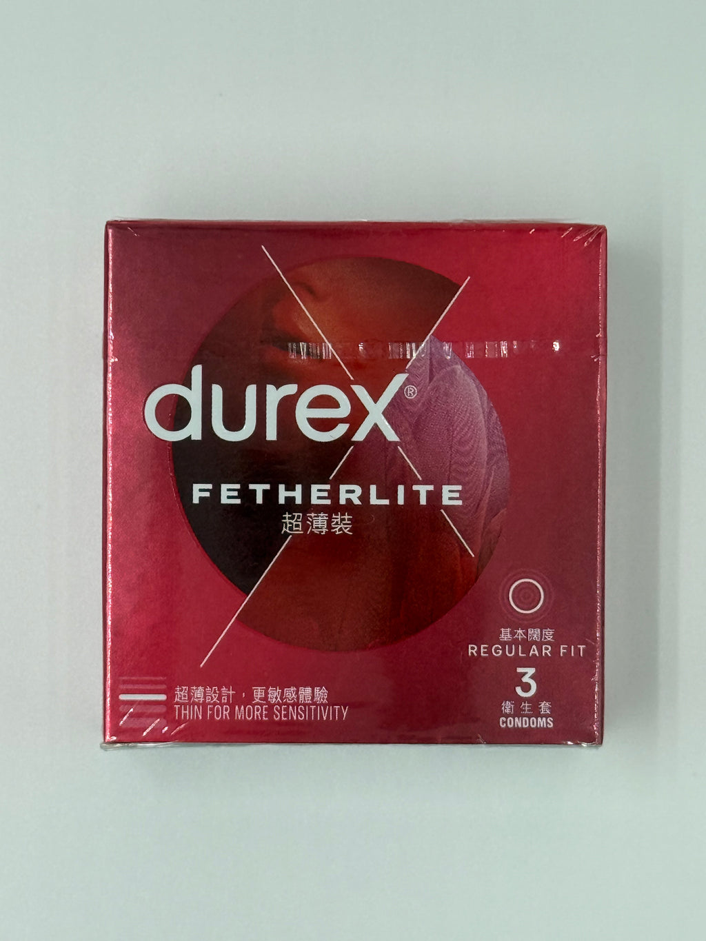 杜蕾斯超薄裝衛生套 (3個) DUREX FETHERLITE (3'S)