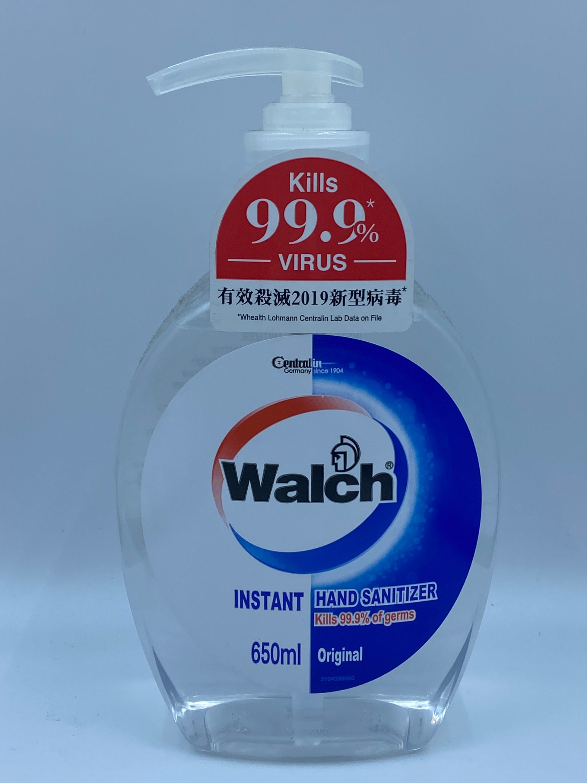 威露士免洗搓手液 650毫升 Walch Instant Hand Sanitizer 650 ml