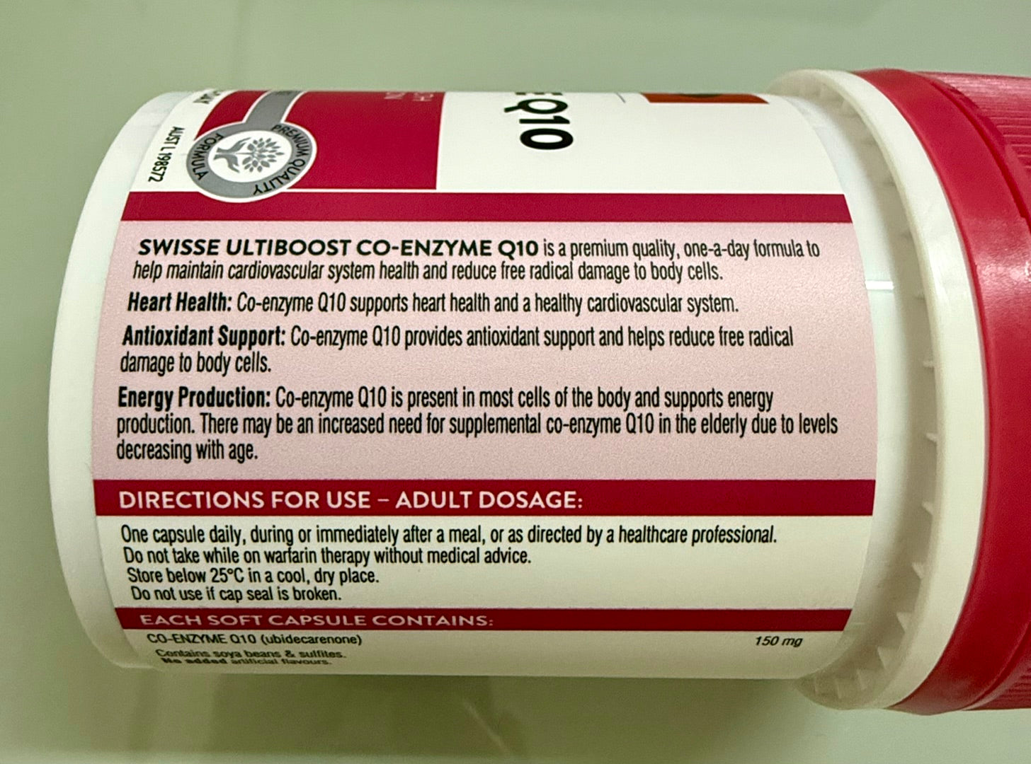 Swisse 輔酶Q10 CO-ENZYME (180粒)