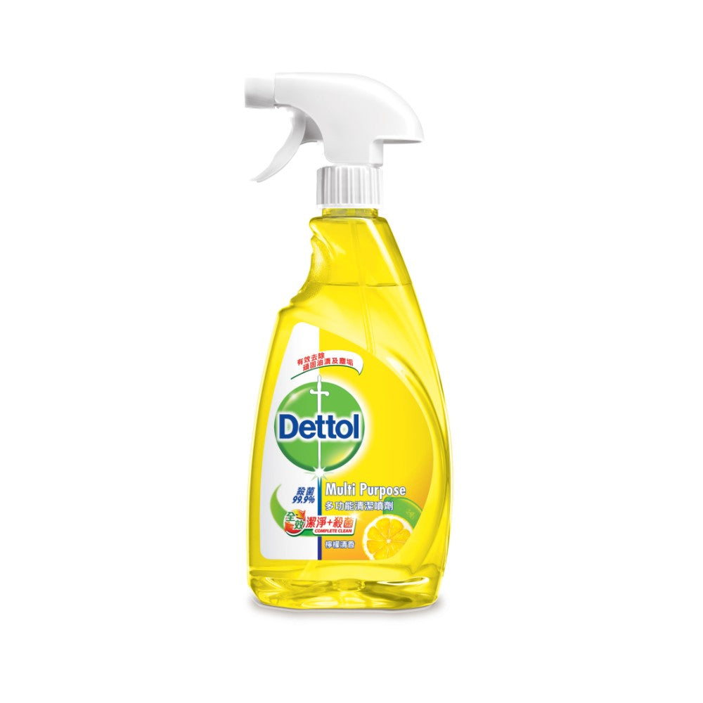 滴露 全效潔淨殺菌多功能清潔噴霧 (檸檬香味) 500毫升 Dettol All-in-One Anti-Bacterial Multi-Purpose Cleaner Spray (Lemon) 500ml